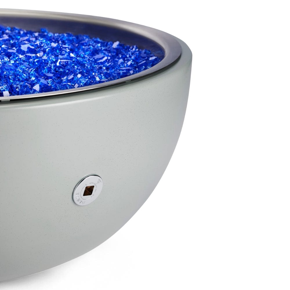 HPC 35-Inch Aluminum Gas Fire Bowl with Match Lit Ignition