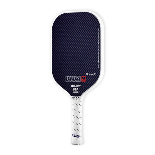 Hudef Viva Pro™ Gen3 Thermoformed Elongated Pickleball Paddle (Kevlar) (Includes paddle cover)