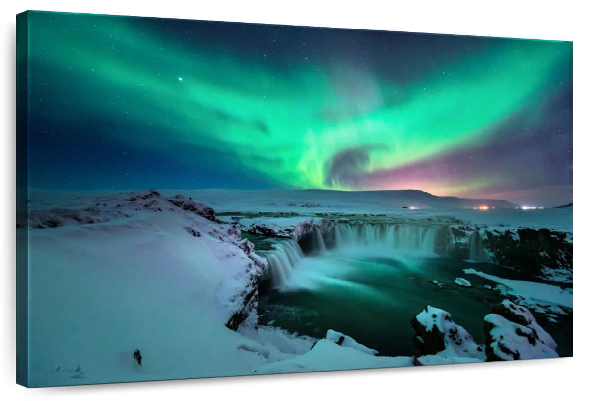 Green Aurora Borealis Wall Art