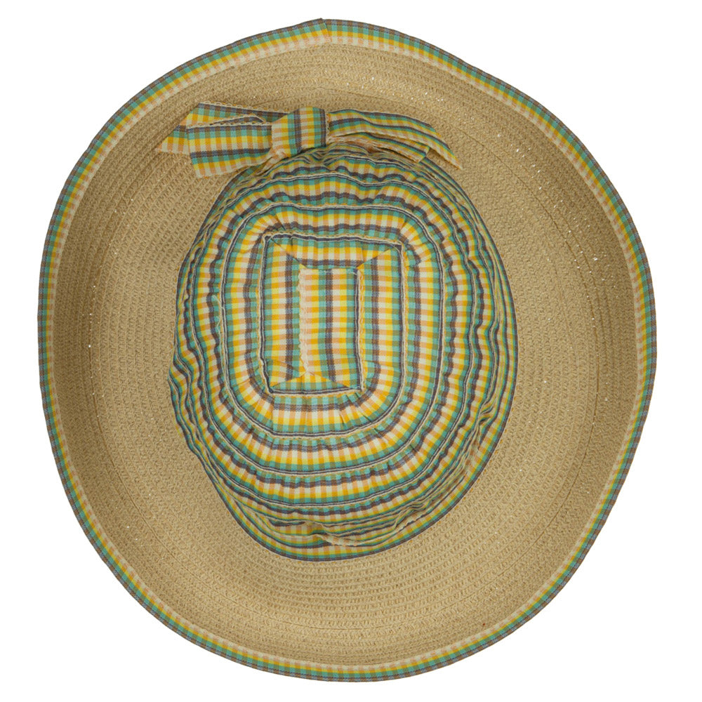 Girl's UPF 50+ Plaid Tweed Bucket Hat