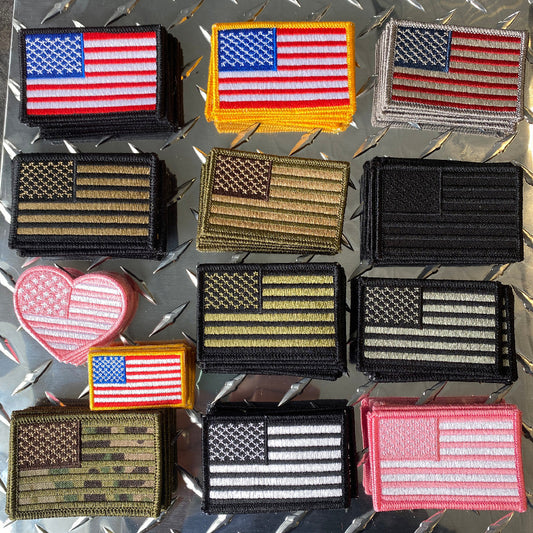 USA Flags - Iron-On/Sew-On Patches
