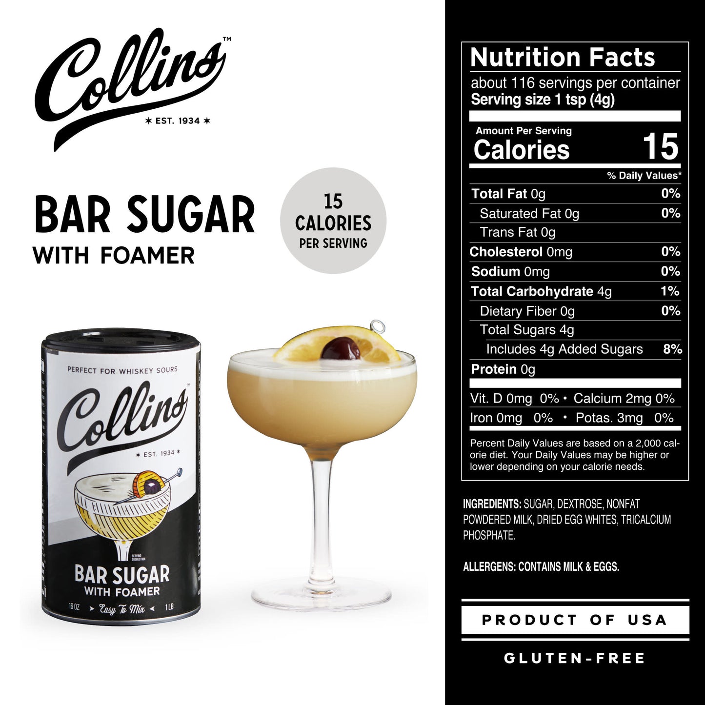 Bar Sugar with Foamer 16 oz