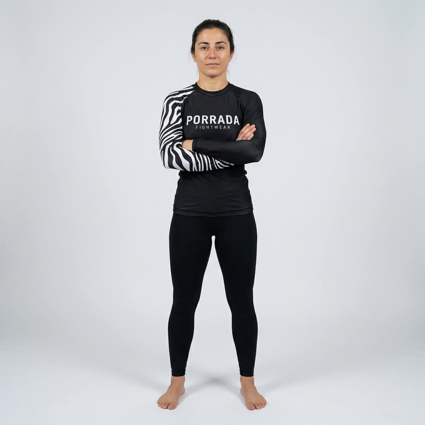 IBJJF WHITE RANKED WOMEN RASH GUARD
