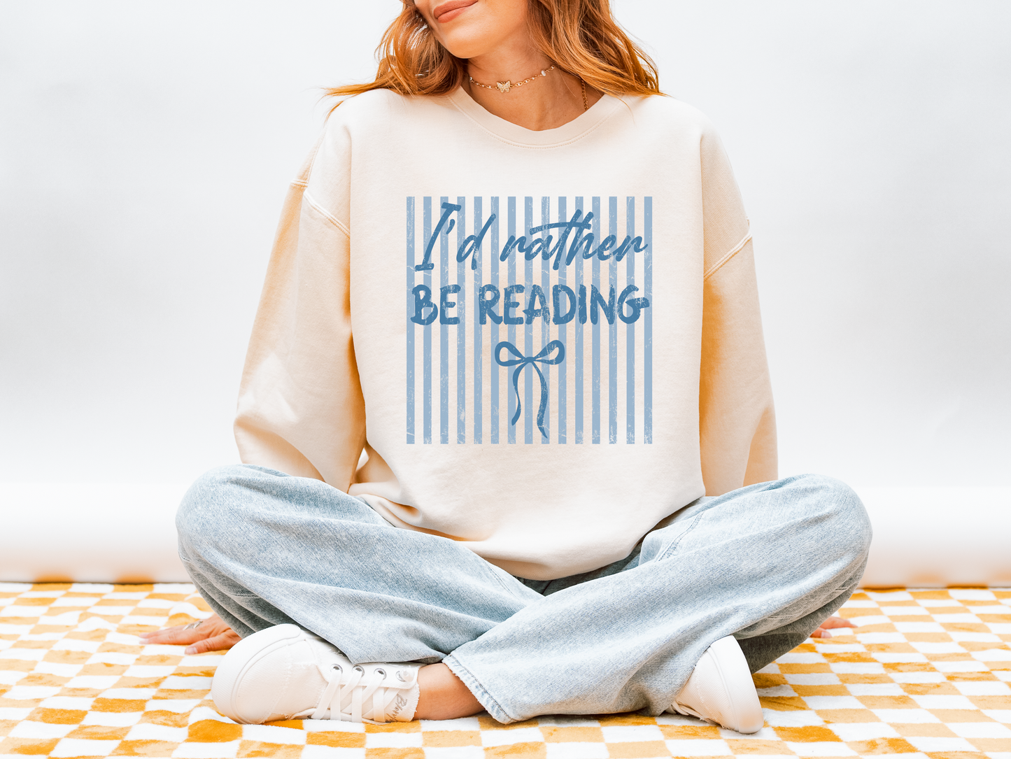 I'd Rather Be Reading Crewneck Sweatshirt