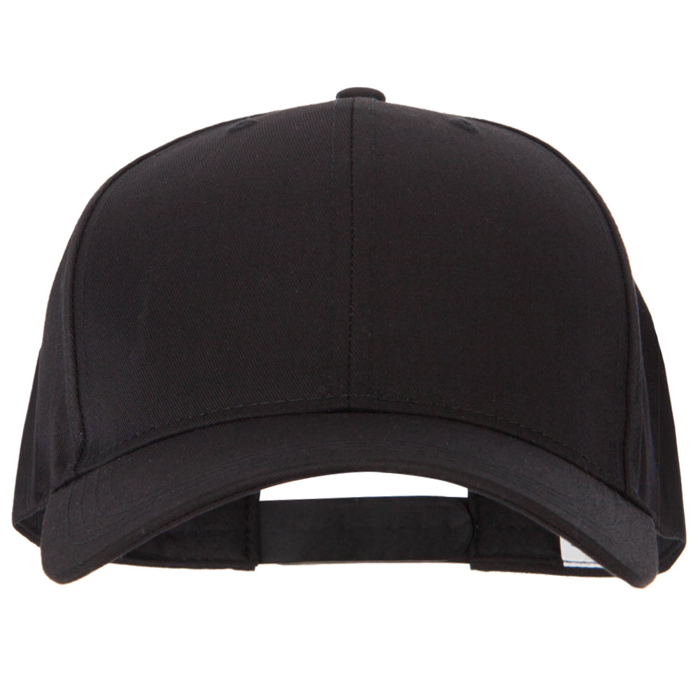 Big Size Structured Solid Poly Cotton Twill High Profile Pro Style Cap