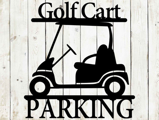 Golf Cart Custom Metal Sign