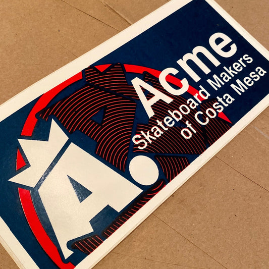 Acme Skate VINTAGE NOS Stickr 6"
