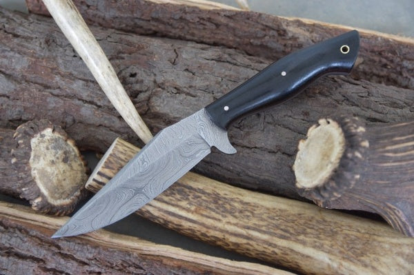 Custom Handmade Damascus Steel Clip Point Hunting Knife