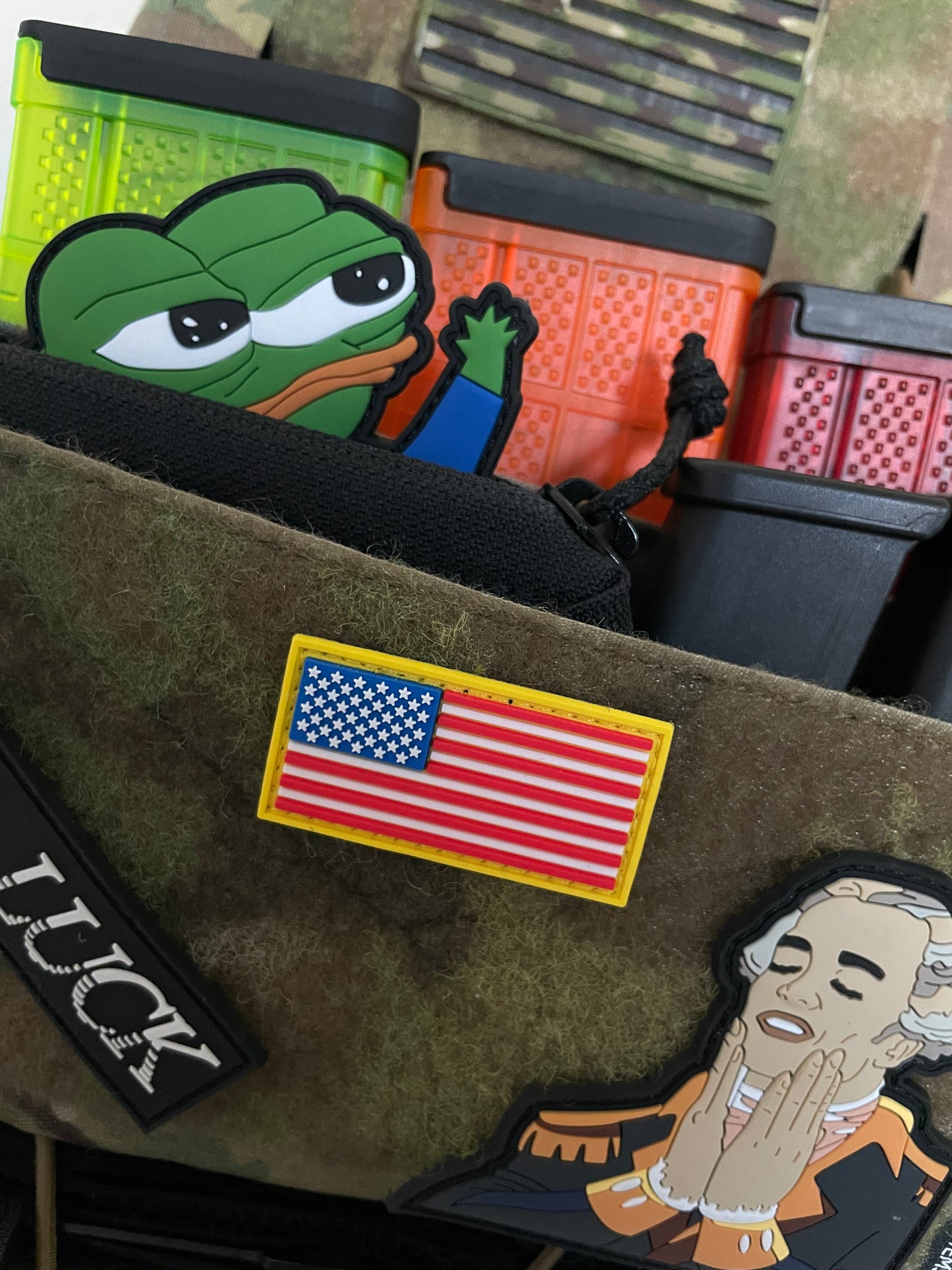 Mini (2x1) (2) American Flags