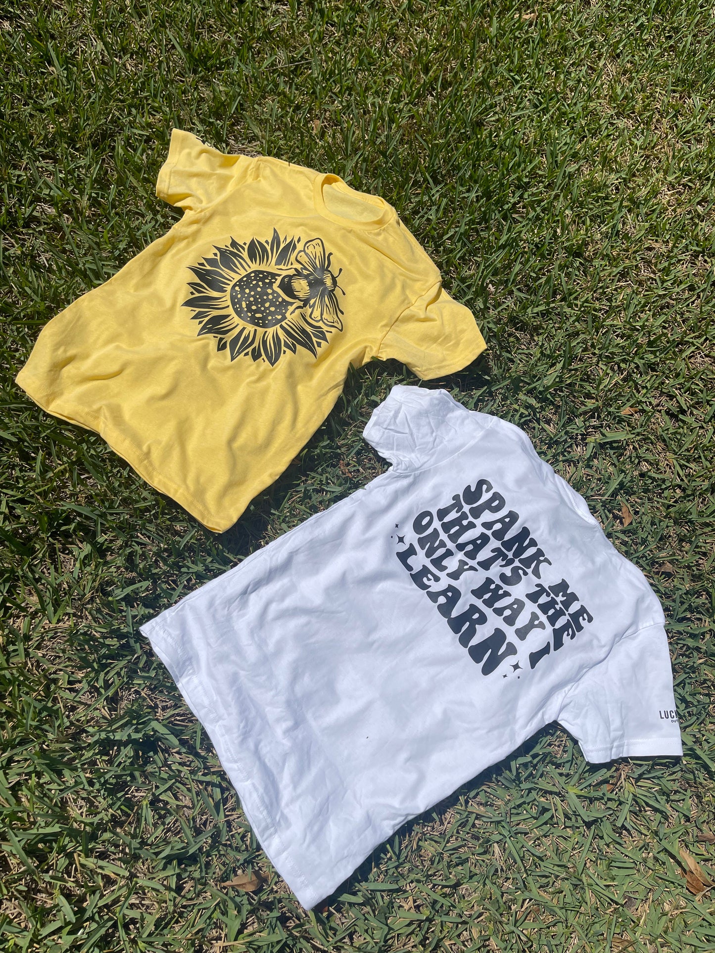 Bee The Sunflower Tee | Banana Cream