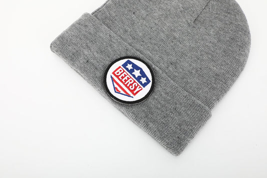Beanie with Interchangeable Velcro Logo Patch