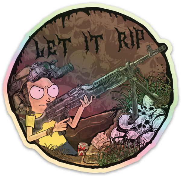 Let it Rip Holo Sticker