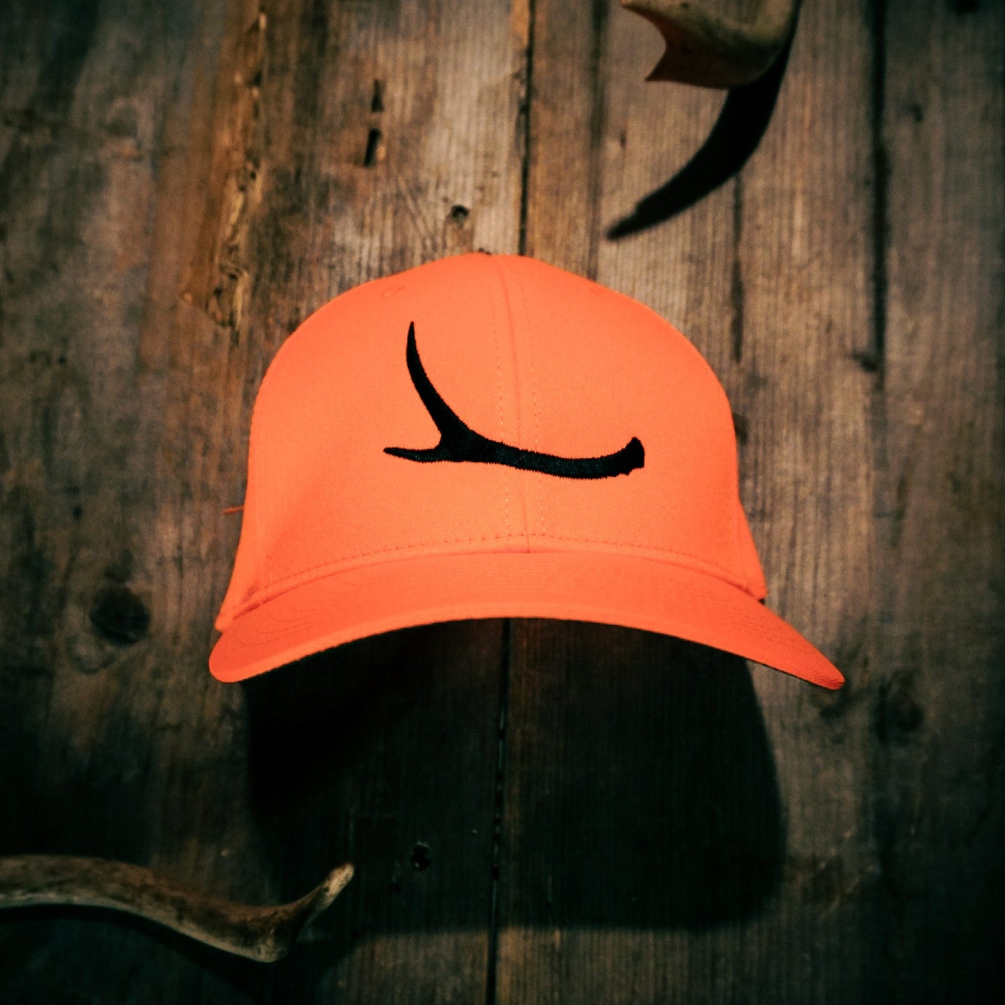 Blaze Orange Antler Cap