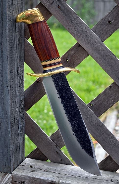 New Custom Handmade 1095 Hand Forged Steel Hunting Bowie Knife