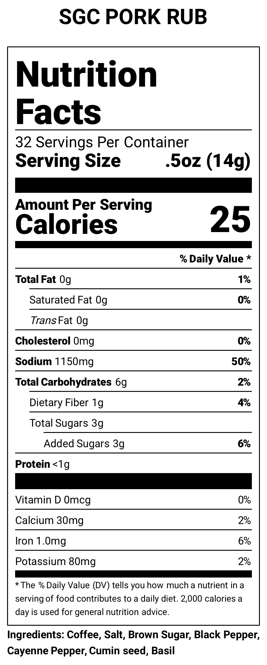 Wild game COFFEE RUB