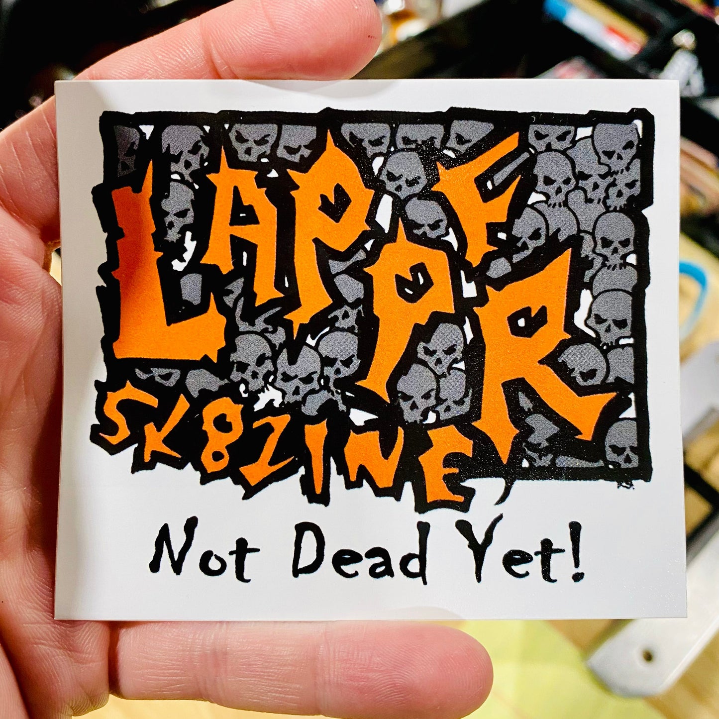 Lapper Skate Zine Sticker 3.5”