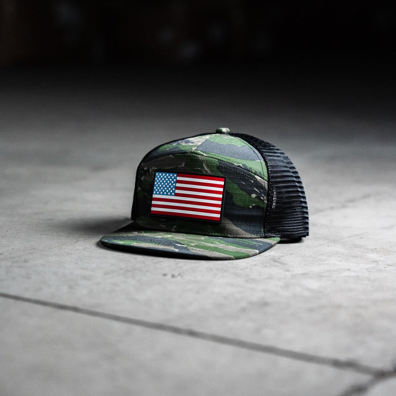 Tiger Stripe Ripstop Flag Hat