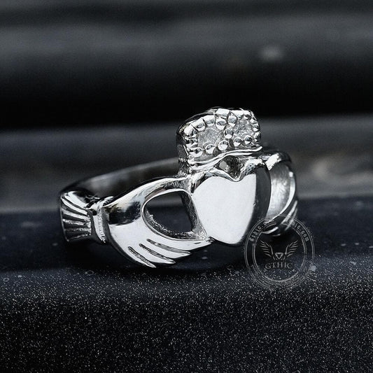 Irish Claddagh Stainless Steel Ring