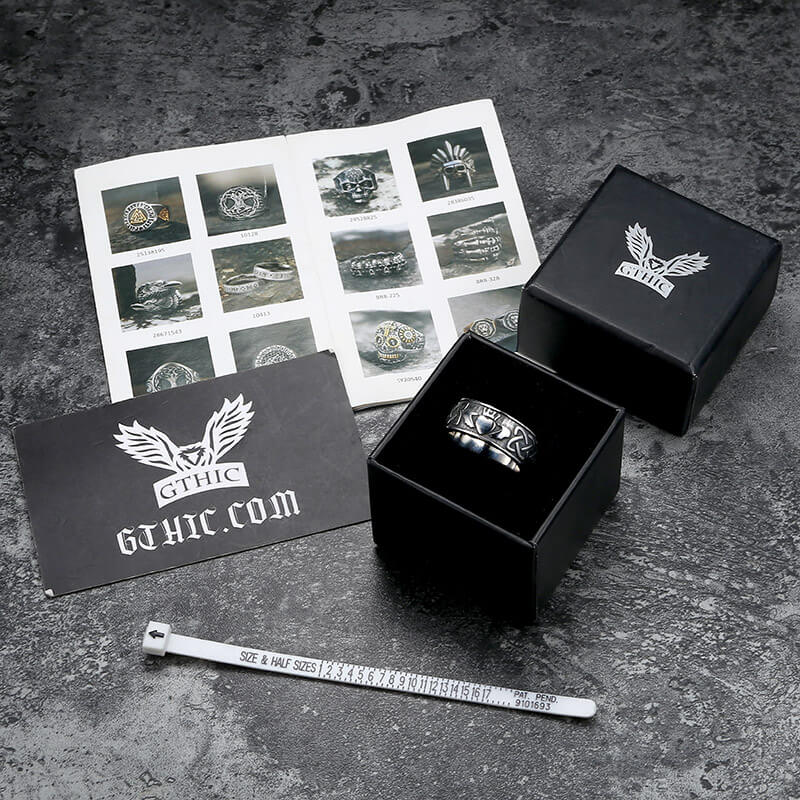 Irish Claddagh Stainless Steel Viking Ring