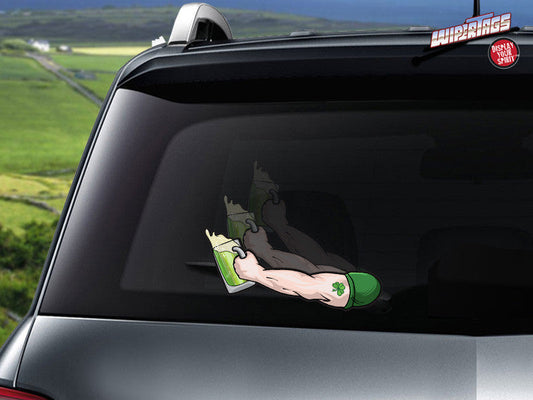 Irish Arm with Green Beer WiperTag