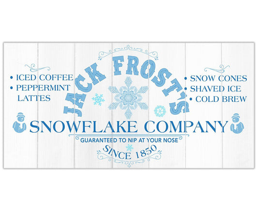 Jack Frost Snowflake Co - Canvas
