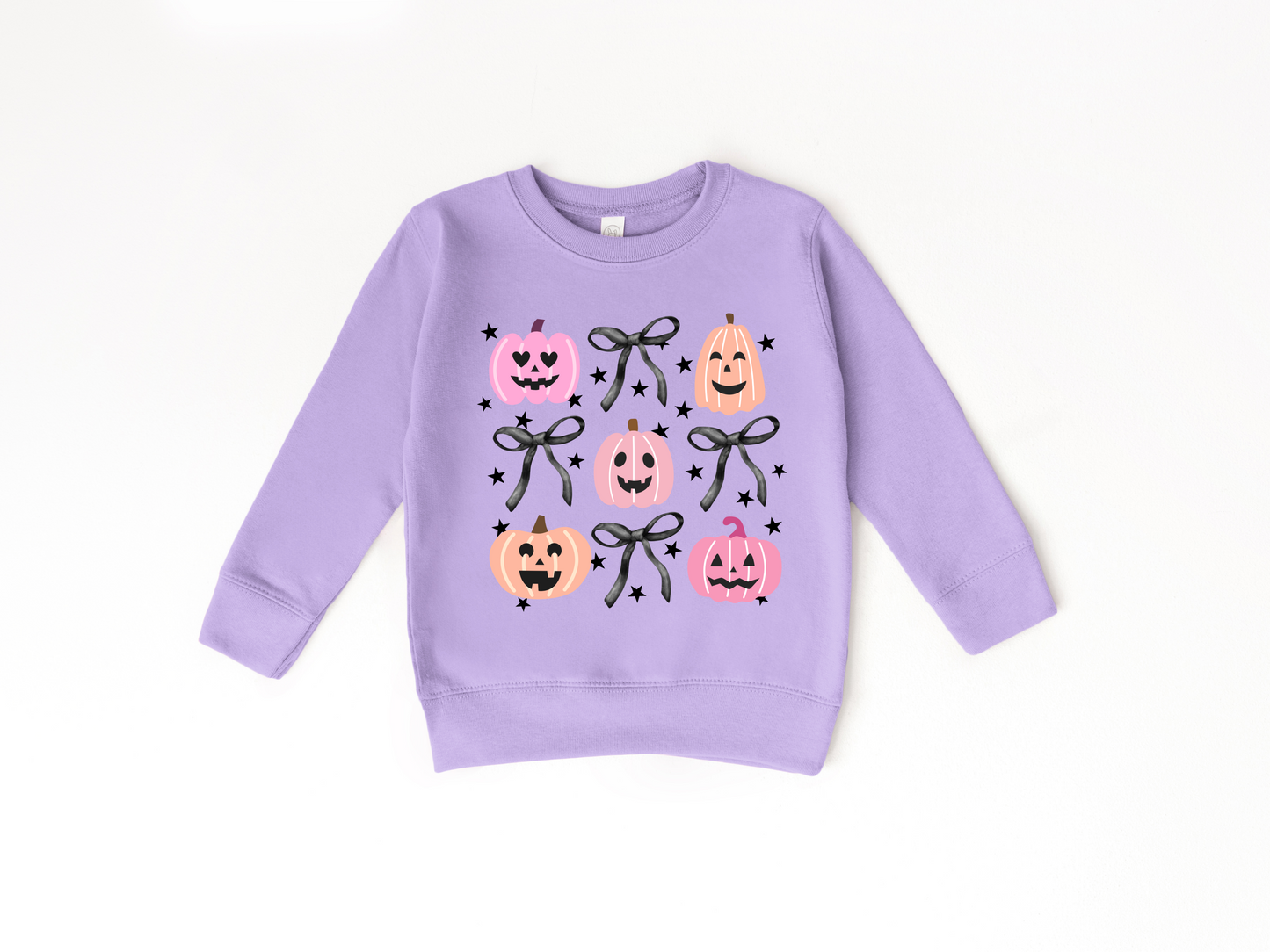 Jack-O-Lanterns & Bows Toddler/Youth Crewneck Sweatshirt