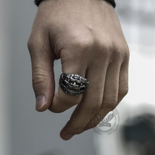 Japanese Demon Stainless Steel Beast Ring