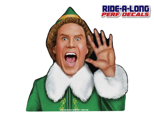 Elf *RIDE A LONG* Perforated Decal