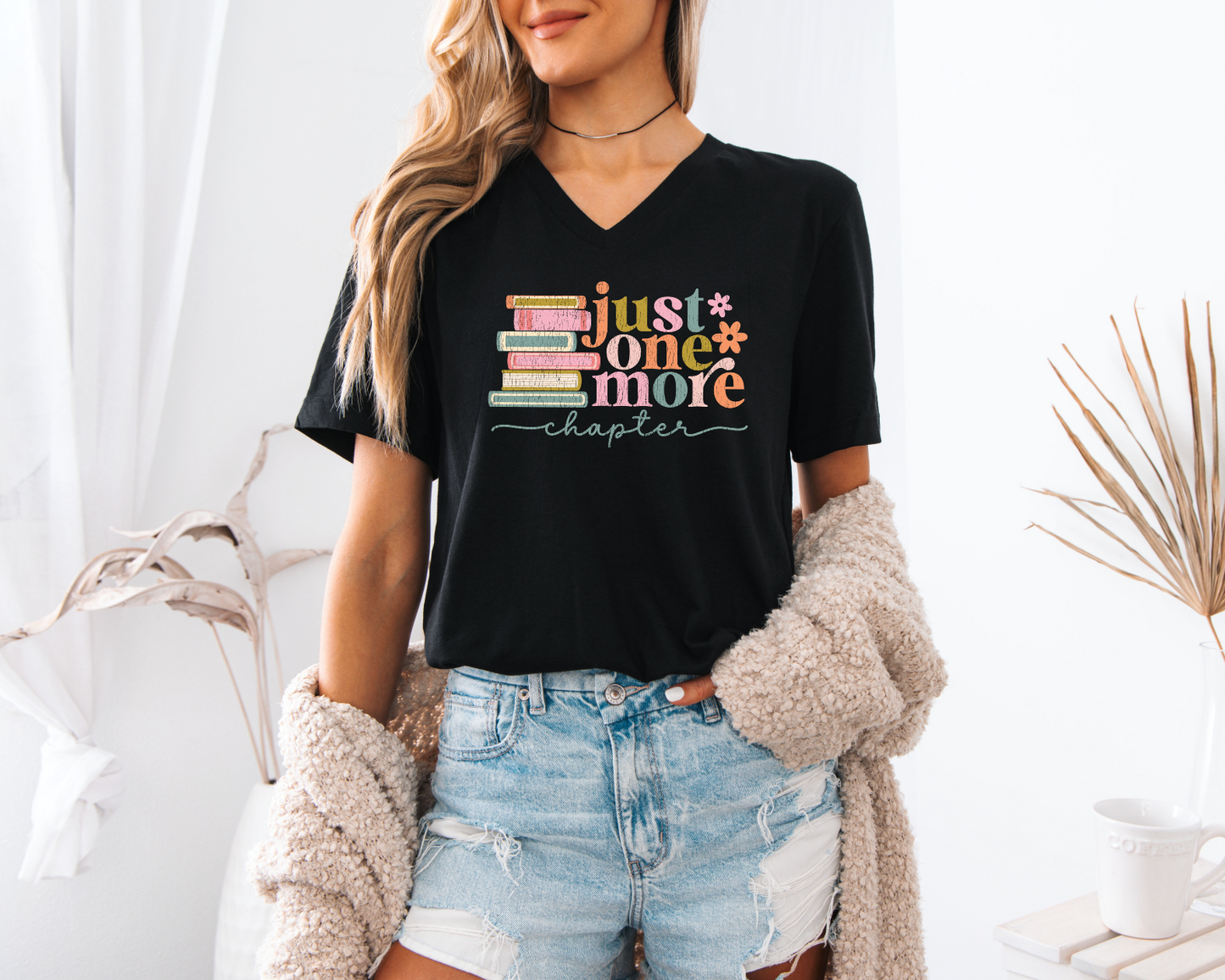 Just One More Chapter Women's V-Neck T-Shirt