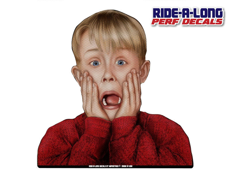 Kevin Screaming *RIDE A LONG* Perforated Decal