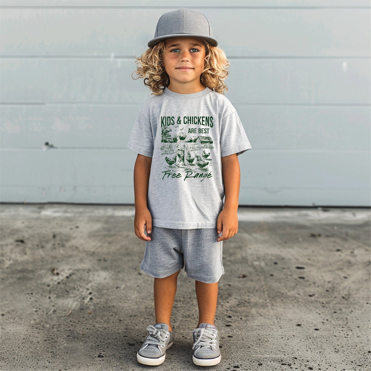 Kids & Chickens Are Best Free Range Toddler T-Shirt