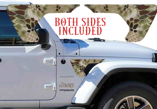 Kryptek tan fender vent for the JL or JT 2018 or newer