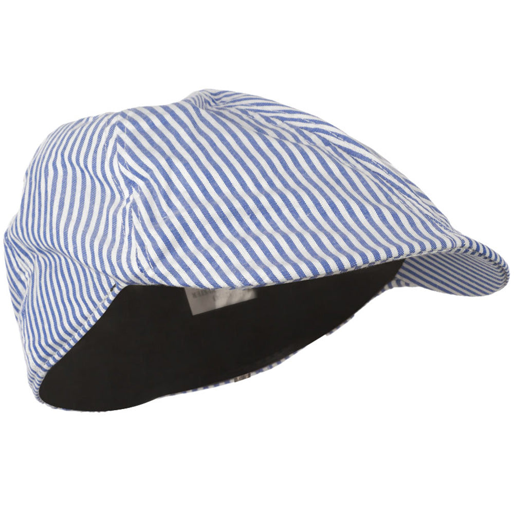 Boy's Light Blue Striped Driving Cap