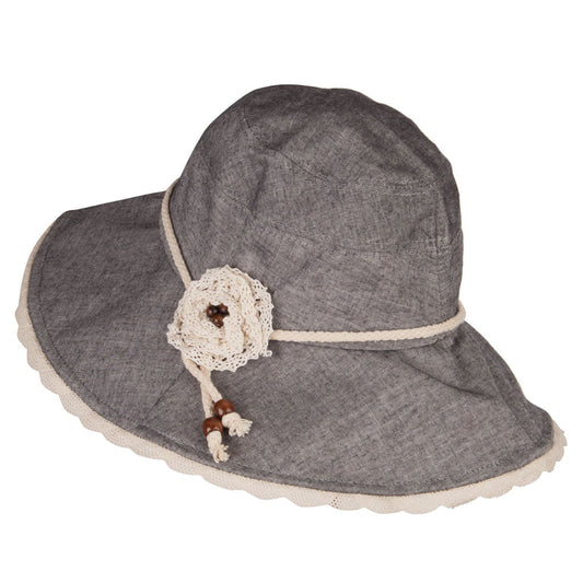 Rose Floral Laced Crushable Hat