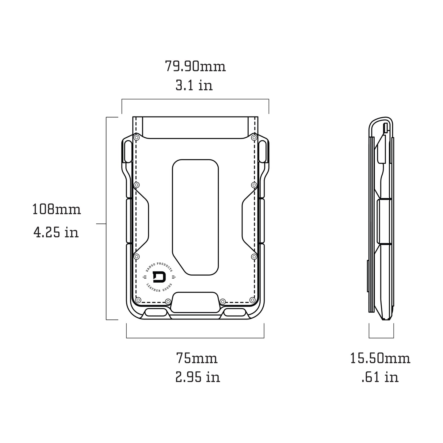M1 MAVERICK™ BIFOLD WALLET - 4 POCKET BIFOLD LEATHER