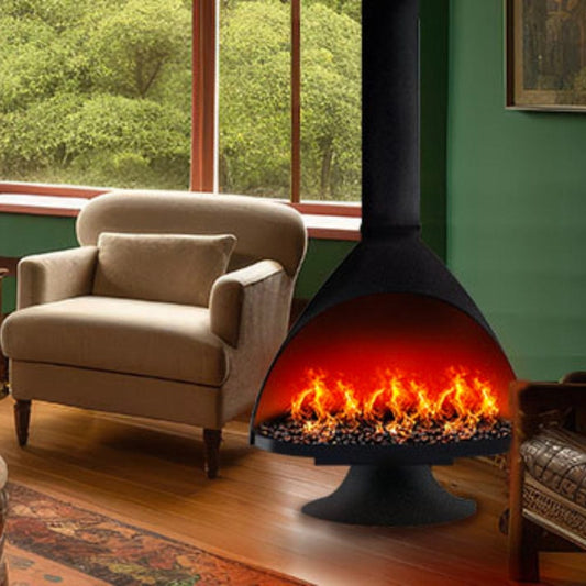 Malm Zircon 34-Inch Freestanding Vapor Fireplace