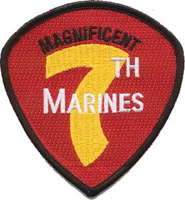 7th Marine Regiment USMC Patch - Magnificent