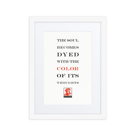 Marcus Aurelius Dyed Soul Framed Print