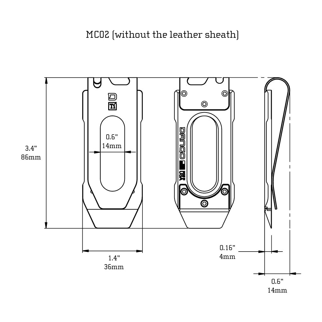 MC02 TITANIUM MONEY CLIP