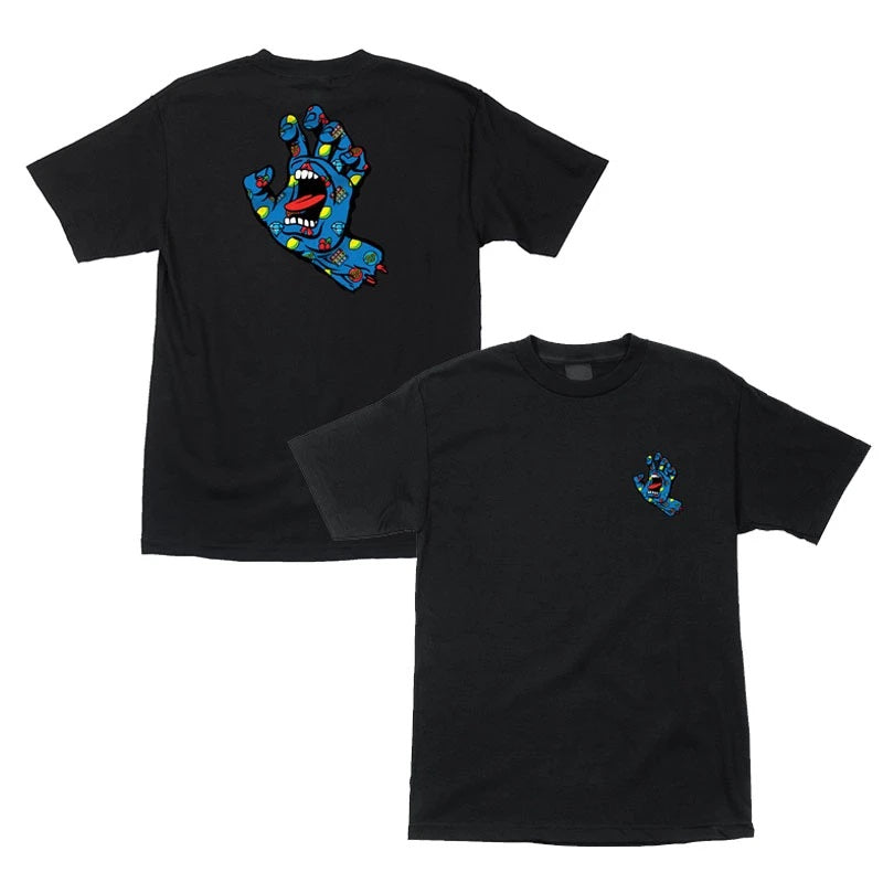 Santa Cruz Jackpot Hand Short Sleeve Mens T-Shirt - Black