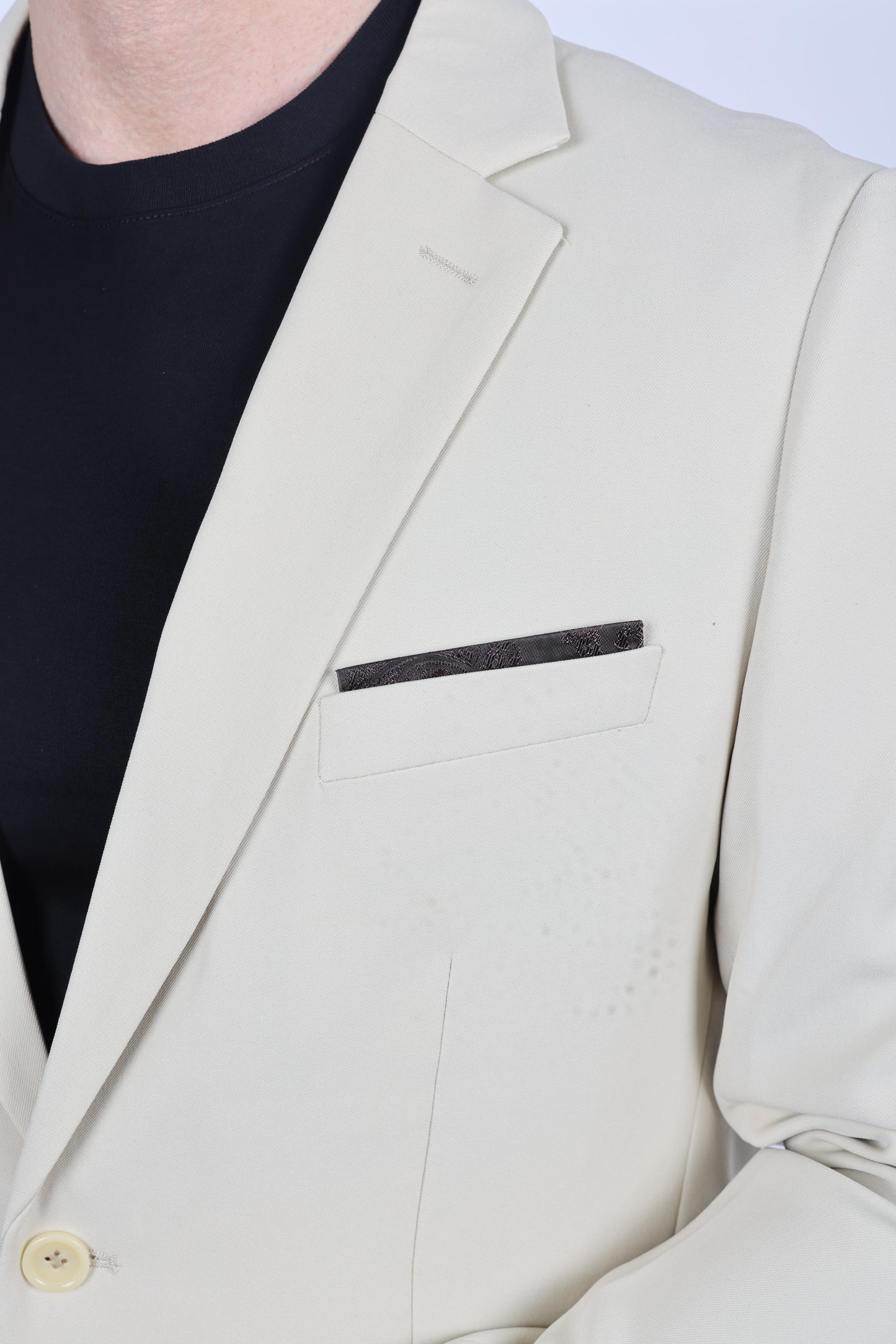 Mens Modern Fit Stretch Date Night Beige Blazer