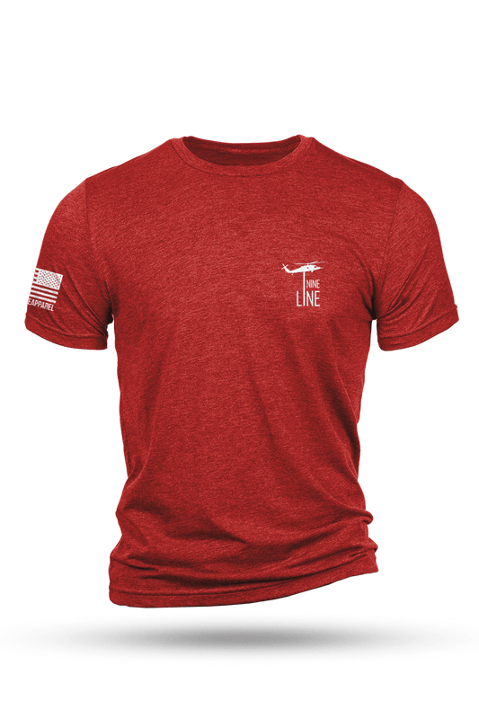 Men's Tri-Blend T-Shirt - Maltese Cross Schematic