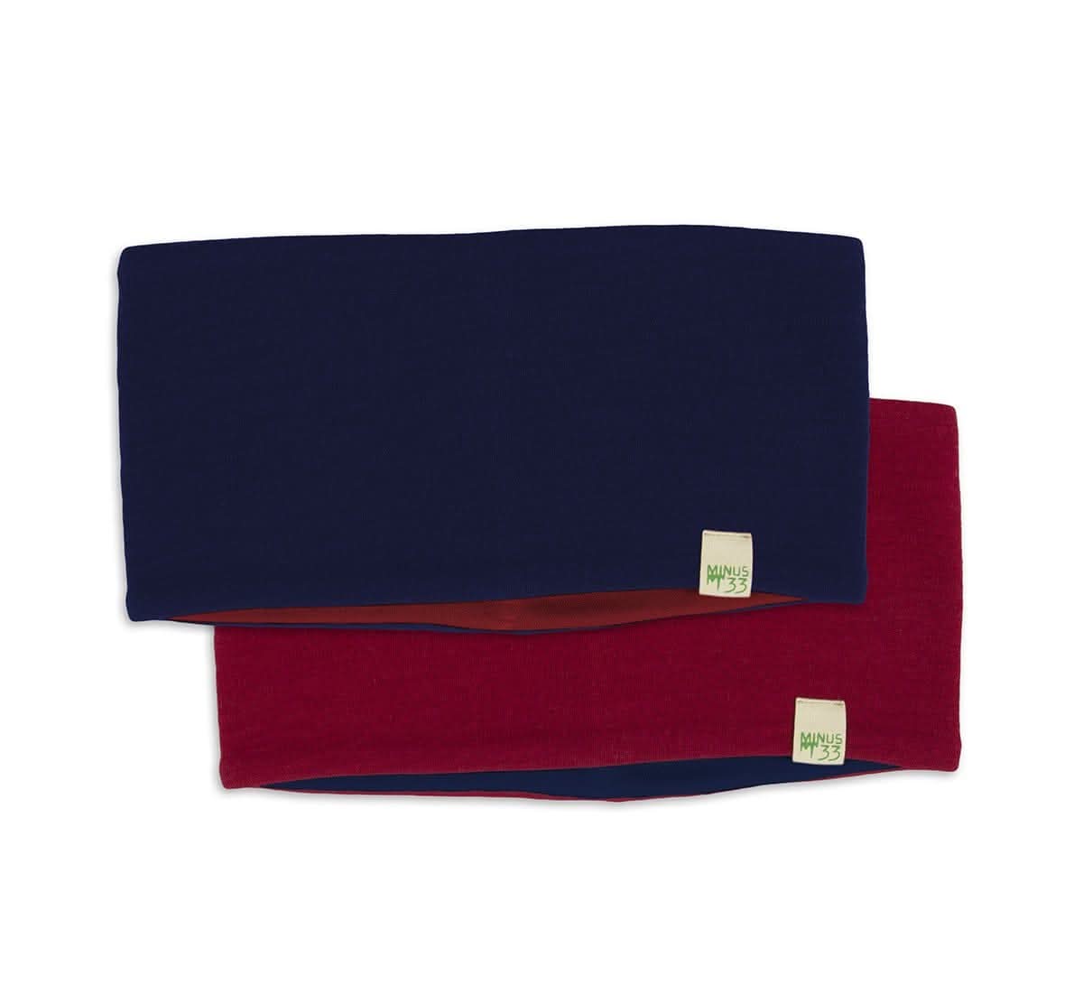 Midweight Reversible Wool Headband - 100% Merino Wool