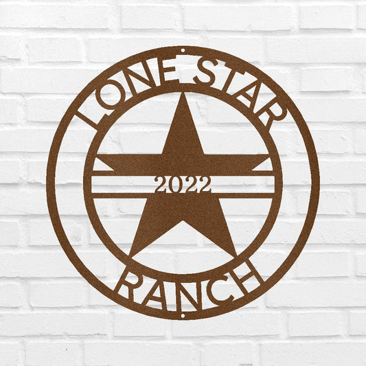 The Lone Star State Symbol Personalized Gifts - Custom Metal Sign