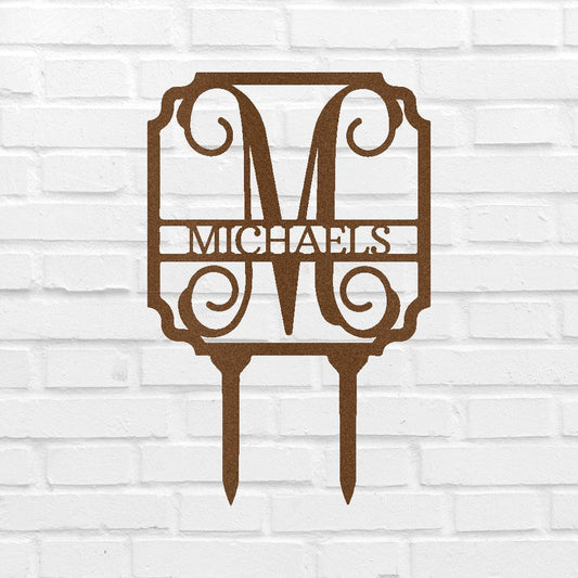 Vine Stake Personalized Gifts - Custom Metal Sign