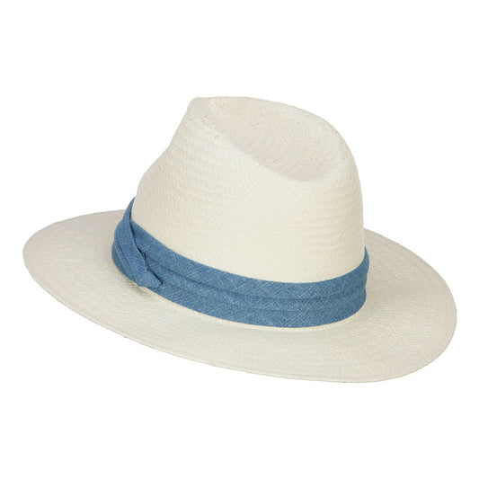 Toyo Fedora Hat with Color Band