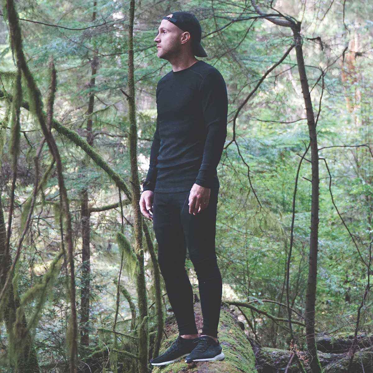 Midweight Men's Wool Running Tight Flyless - Woolverino