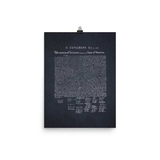 Declaration of Independence Dark Print