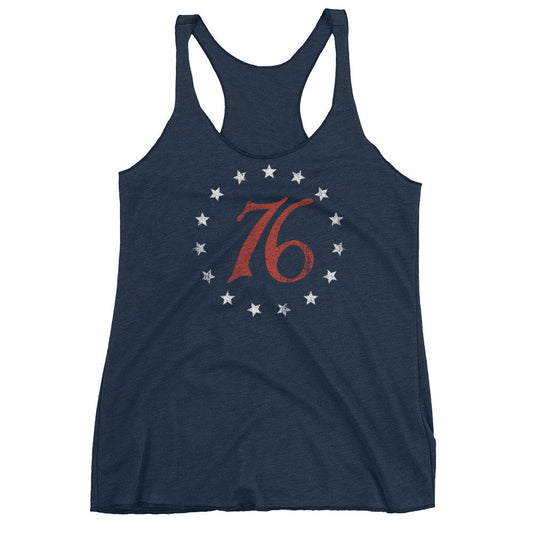Spirit of 76 Women's Racerback Tri-blend Tank Top