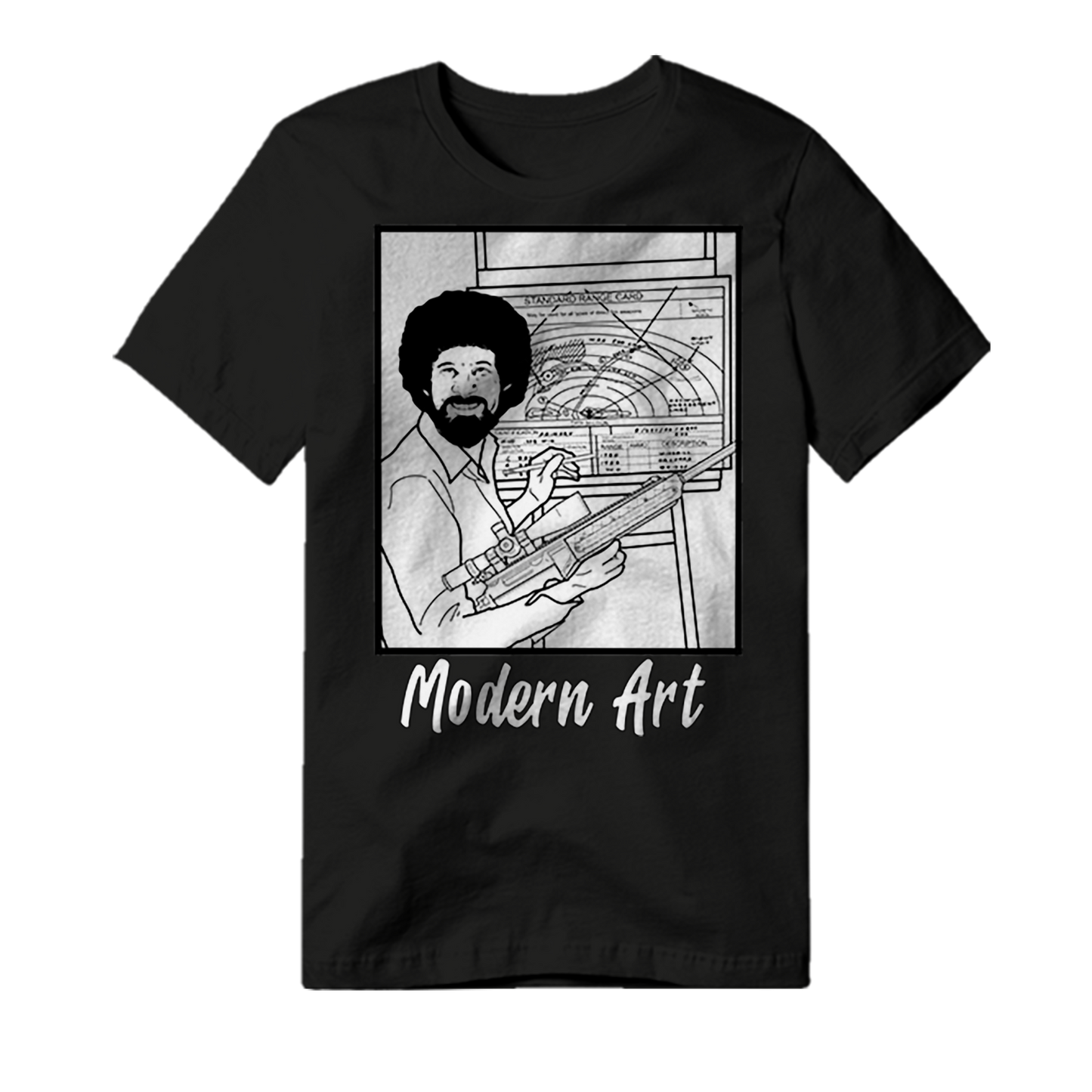 modern art tee